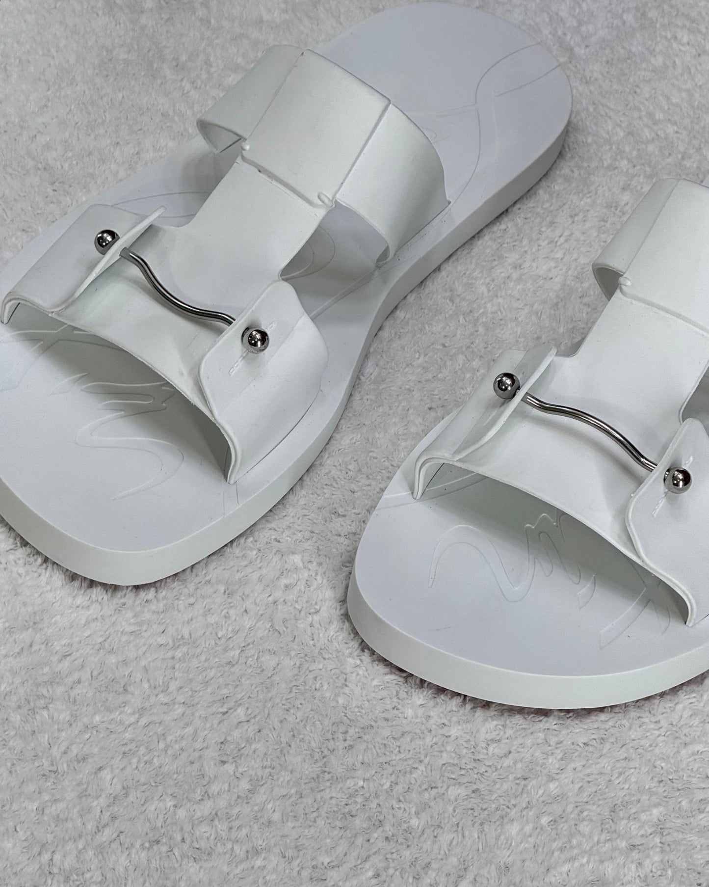 Christian Louboutin Zakouski White sandals