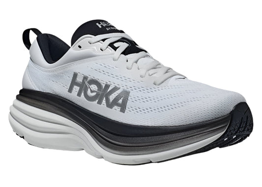 HOKA ONE ONE Bondi 8 "White Black Mesh" Cushion Running Shoes UAE