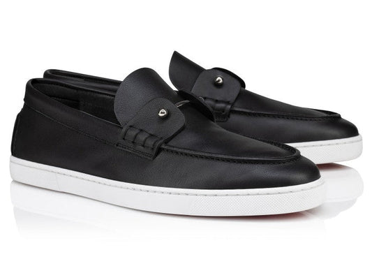 Christian Louboutin Chambeliboat Leather Loafers "Black" Formal Luxury Loafers UAE