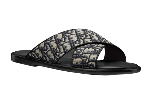 Dior Alias Sandal "Dior Oblique Beige Black" Designer Sandals UAE