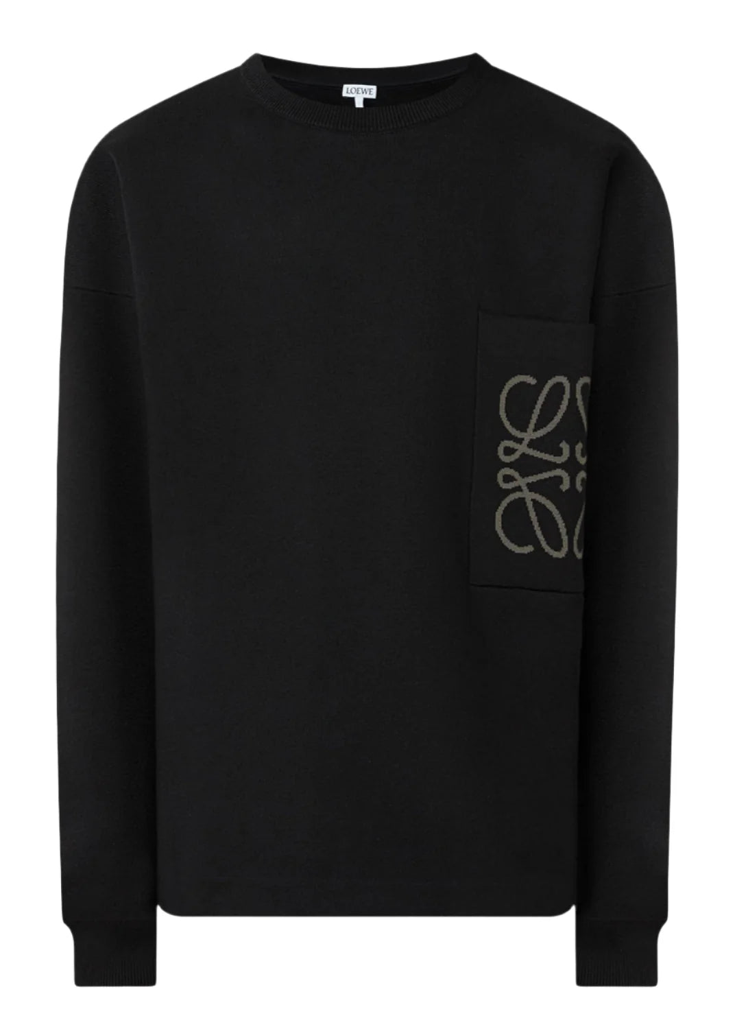 LOEWE Intarsia Logo Sweater "Black" Luxury Knitwear UAE