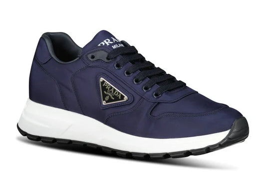 Prada Prax 01 Re-Nylon Leather Sneakers "Navy" Sustainable Sneakers UAE