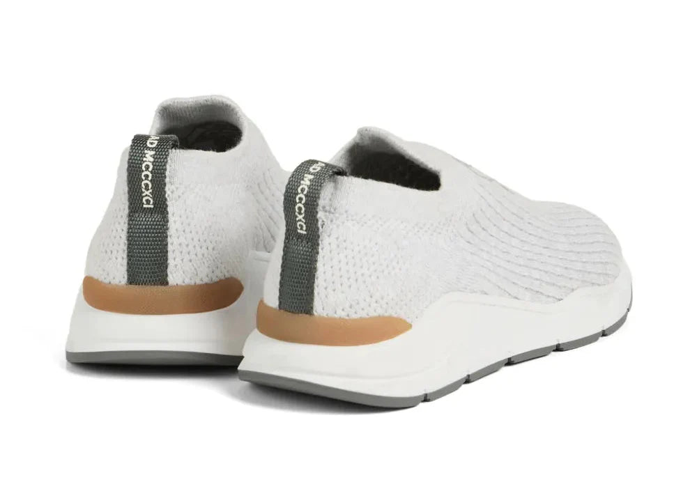 Brunello Cucinelli Cotton Crest Sneakers "Grey" Luxury Casual Sneakers UAE