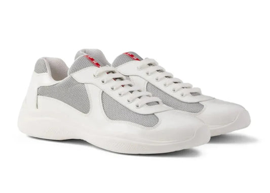Prada America's Cup "White Grey" Classic Cup Sneakers UAE