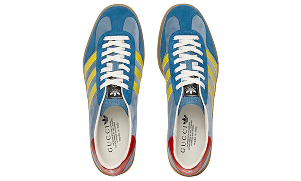 Adidas x Gucci Gazelle "Light Blue Suede" Luxury Sneakers UAE