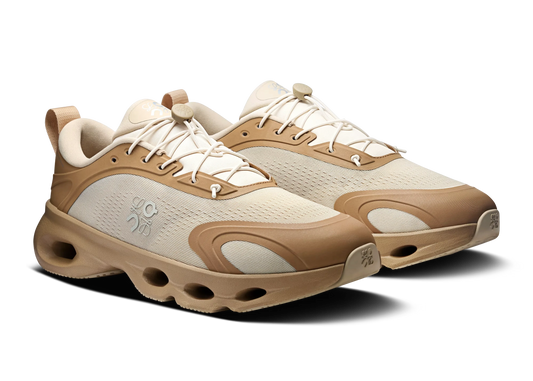 Loewe x On Running Cloudsolo "Dark Sand / Cream" Luxury Running Sneakers UAE