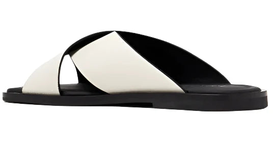 Prada Saffiano Leather Crisscross Sandals "White" Designer Sandals UAE