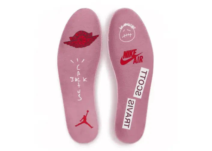 Travis Scott x Air Jordan 1 Low "Shy Pink Rose" Sneakers UAE