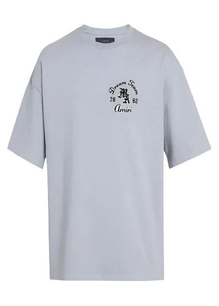 Amiri Dream Team Oversized T-Shirt "Grey Cotton" Casual Streetwear UAE