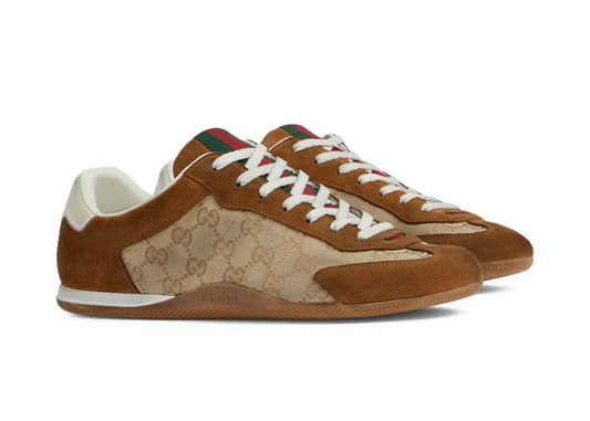 Gucci Shift GG "Beige Brown" Monogram Sneakers UAE