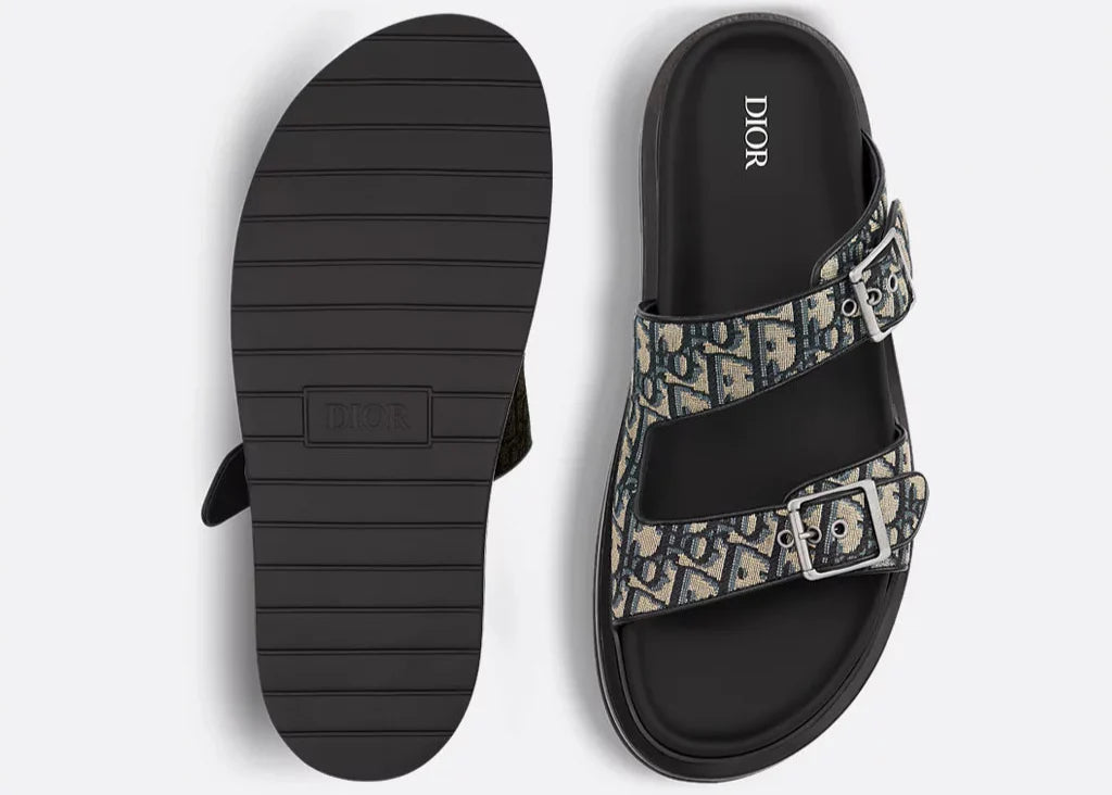Dior Aqua Sandal "Beige Black" Designer Sandals UAE
