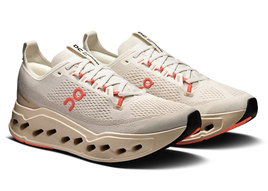 On Cloudsurfer Max "Ivory / Salmon" Running Shoes UAE