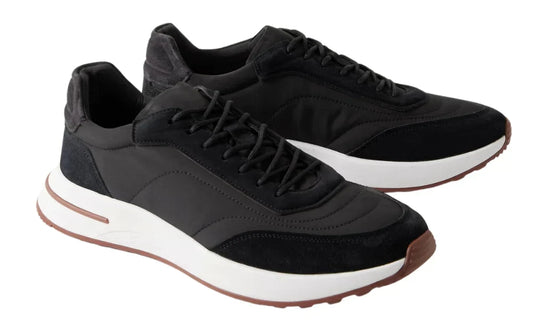Loro Piana Week End Walk "Black" Comfortable Walking Sneakers UAE