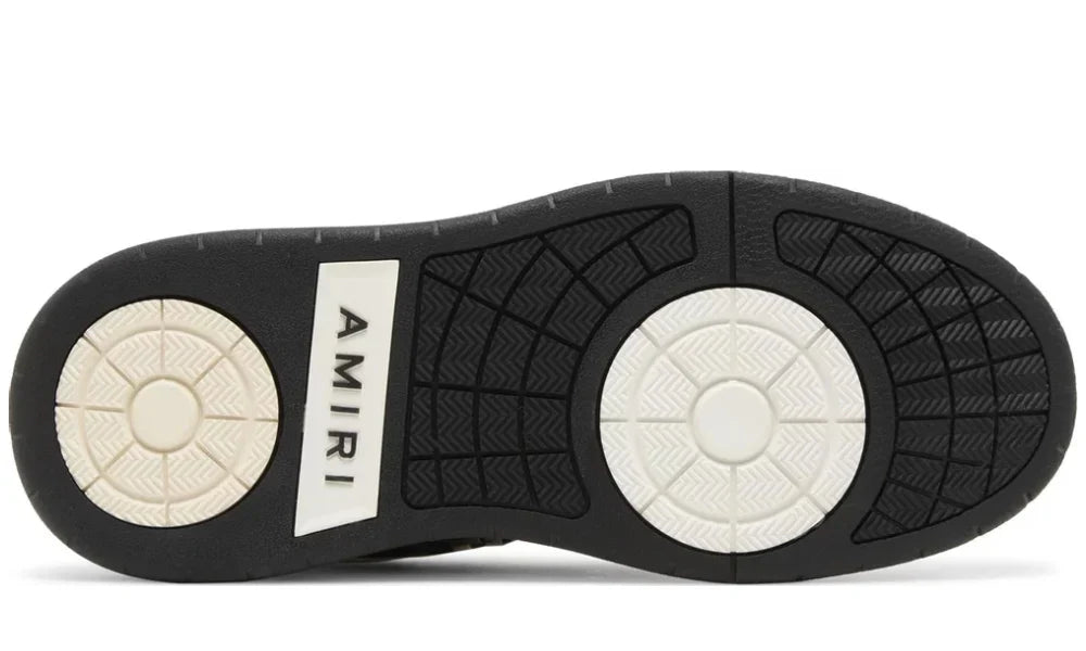 Amiri Classic Low "White Black" Contrast Logo Sneakers UAE