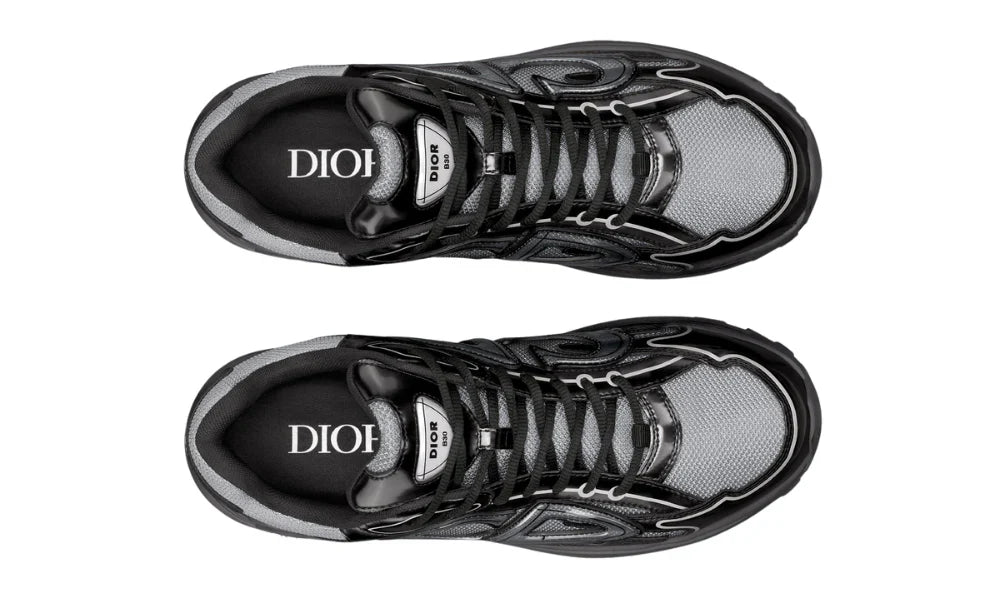 Dior B30 "Light Gray Technical Mesh Black" Performance Sneakers UAE