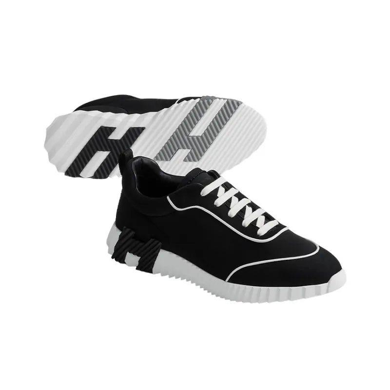 Hermes Bouncing "Black White" Casual Low-Top Sneakers UAE