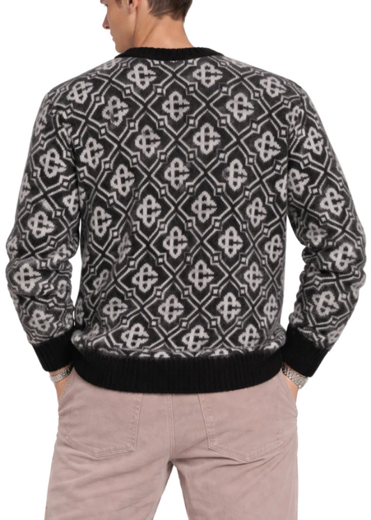 Casablanca Mohair Monogram Jumper "Black" Premium Knit Sweater UAE