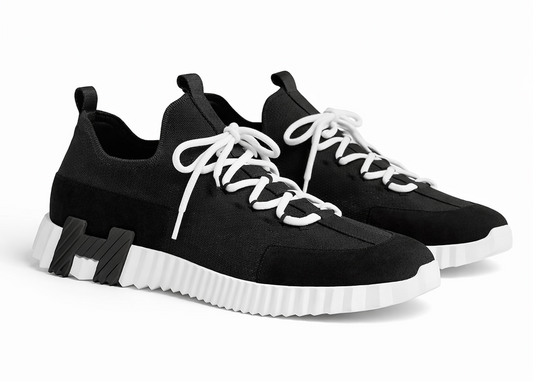 Hermes Lift Slip-on "Black White" Dual Tone Slip-On Sneakers UAE
