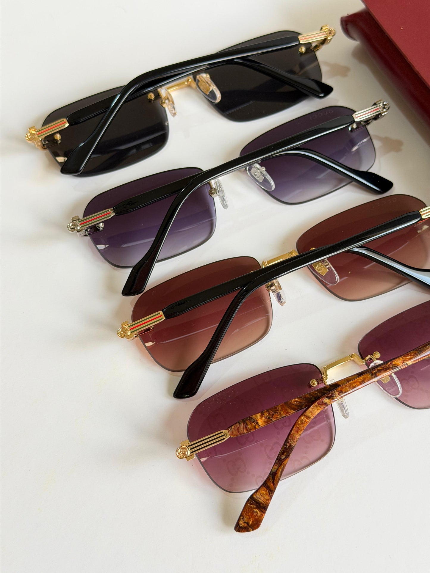 Gucci rectangle-frame Sunglasses