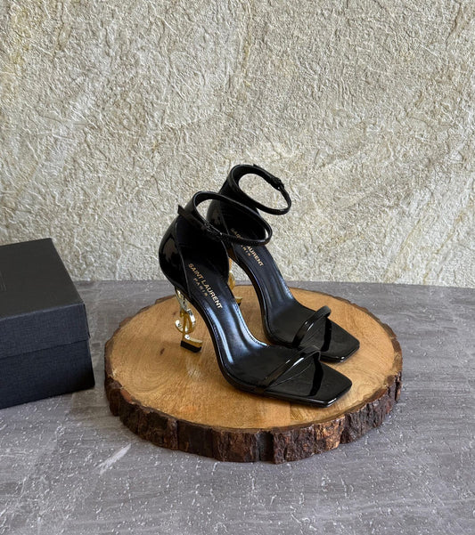 Saint Laurent Opyum 85mm patent-leather Sandals