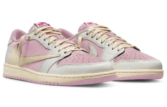 Travis Scott x Air Jordan 1 Low "Shy Pink Rose" Sneakers UAE