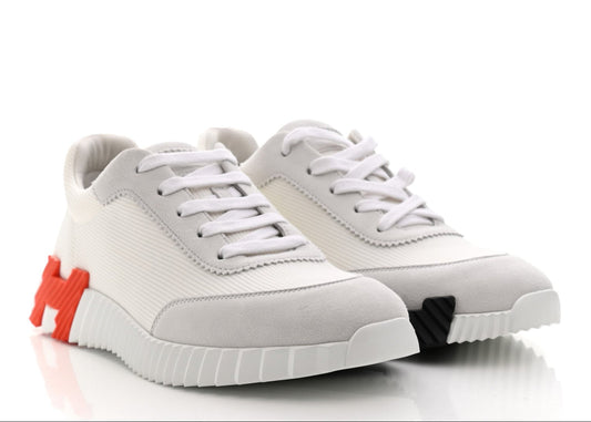 Hermes Bouncing Sneaker "White Red" Luxury Contrast Sneakers UAE