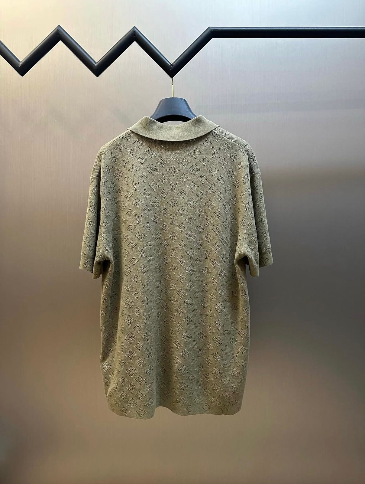 LV Monogram Pointelle Short-Sleeved Polo Shirt