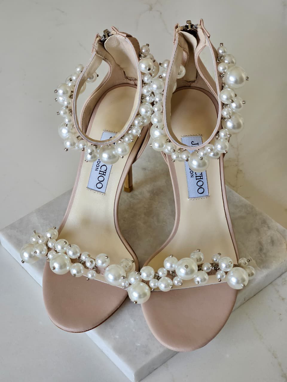 Jimmy Choo Maisel 100 Embellished Leather Sandals