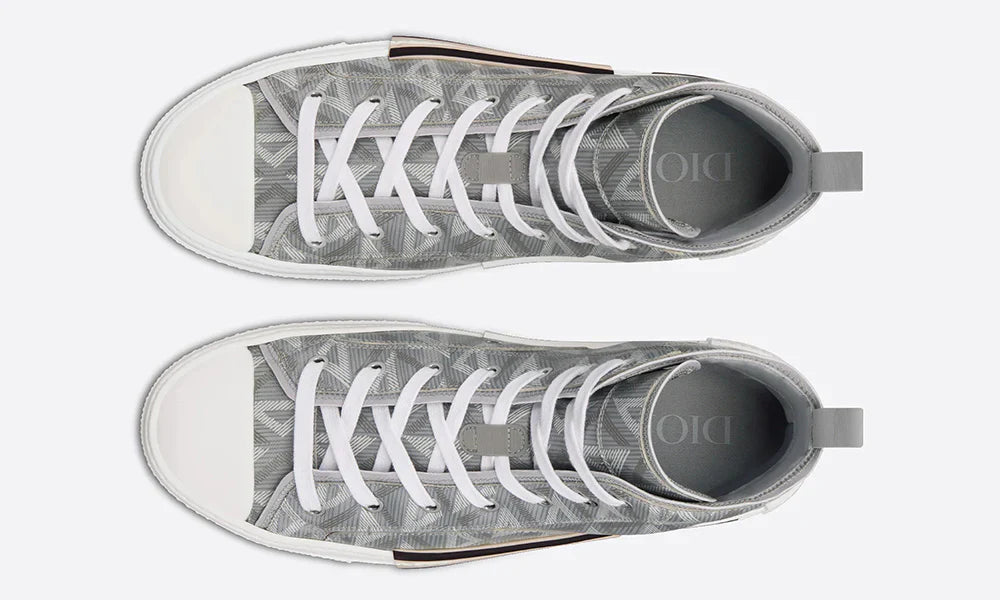 Dior B23 High-Top Sneaker "Dior Grey CD Diamond Canvas" High Top Sneakers UAE
