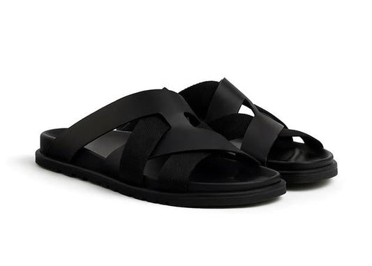 Hermes Kazimir Sandal "Black" Classic Designer Sandals UAE