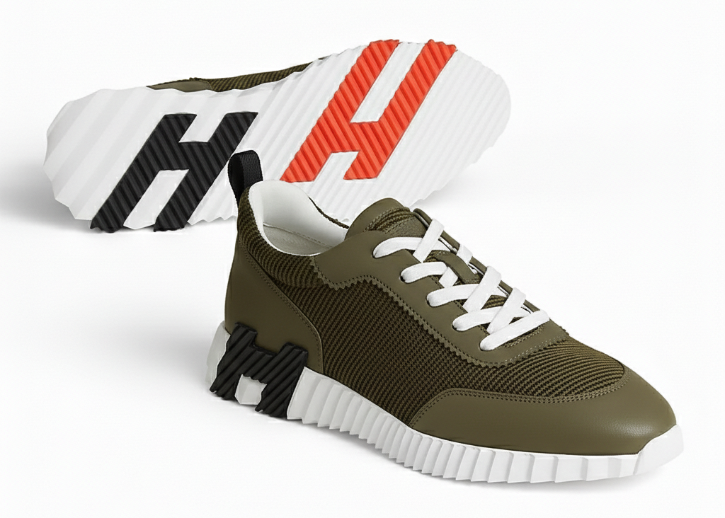 Hermes Bouncing "Beige Sketch" Premium Edition Sneakers UAE