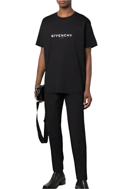 Givenchy Reverse Paris Logo Oversized T-Shirt "Black" Streetwear Tee UAE
