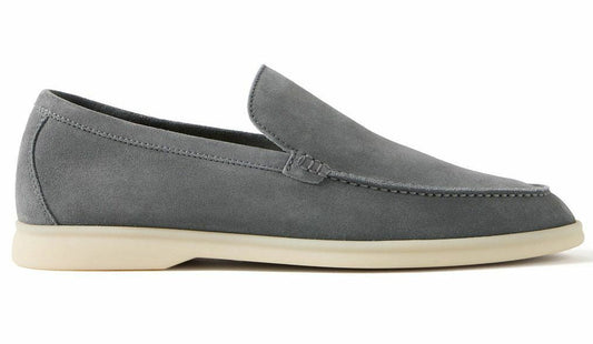 Loro Piana Summer Walk Loafer "Gull Gray" Comfort Loafers UAE