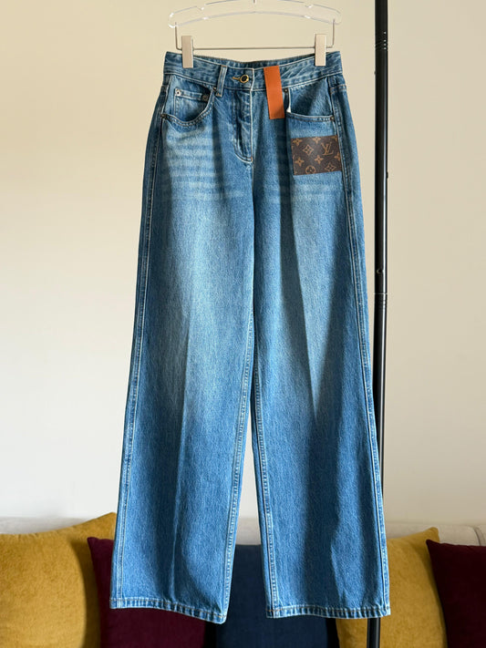 Louis Vuitton Monogram Flared Jeans