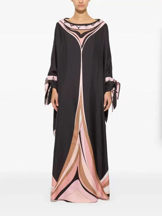 PUCCI Fari Print Silk Kaftan