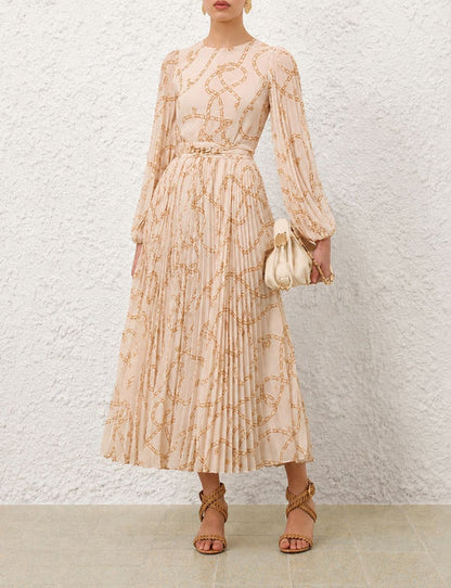 Zimmermann Sunray Pleated Picnic Dress