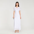 SANDRO bead-embellished Knit Maxi Dress.