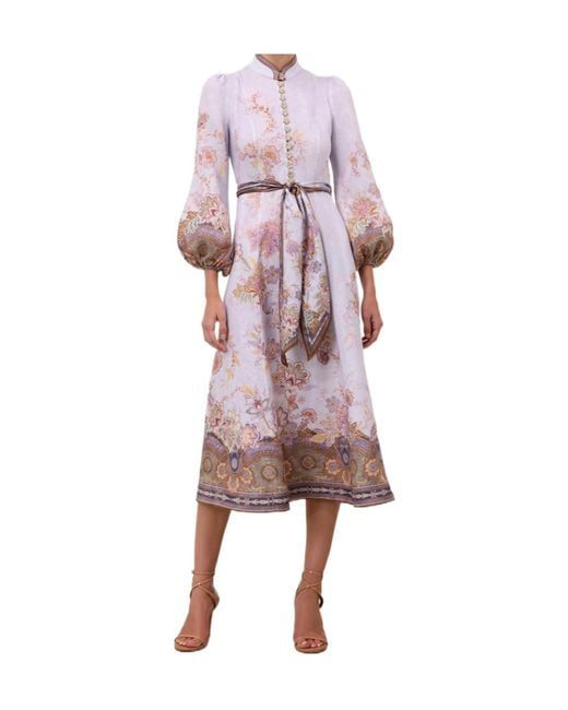 Zimmermann Luna Button Midi Dress