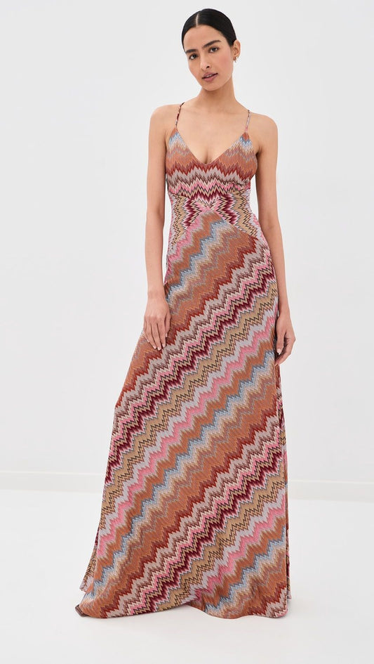 Missoni Sleeveless Maxi Dress | Brown