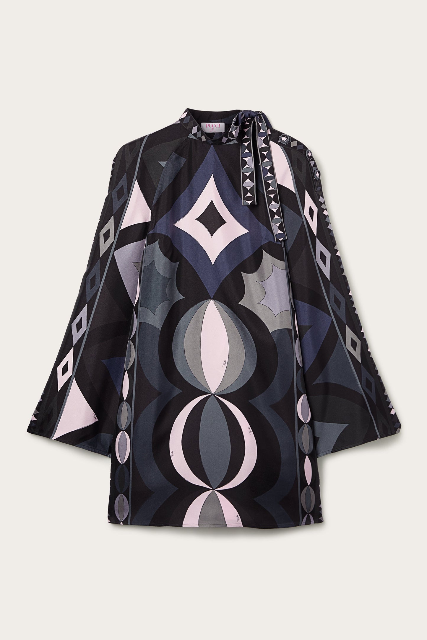 Pucci Printed Mini Dress in Silk Satin