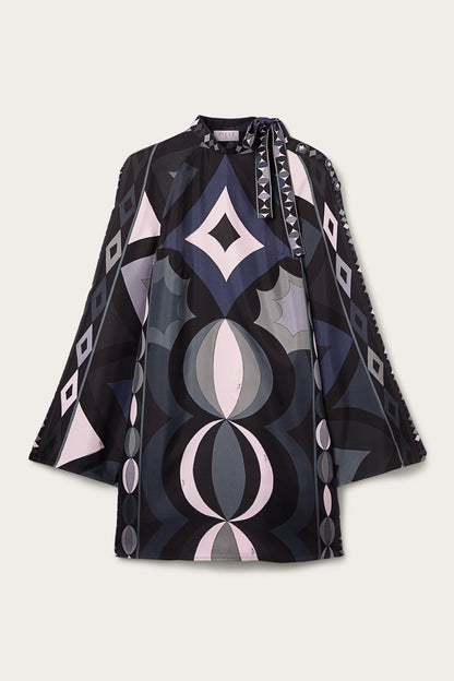 Pucci Printed Mini Dress in Silk Satin
