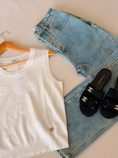 Chanel crochet tank top