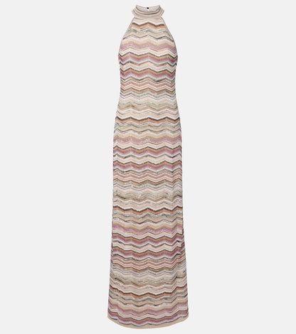 Missoni zigzag-knit Halterneck Dress