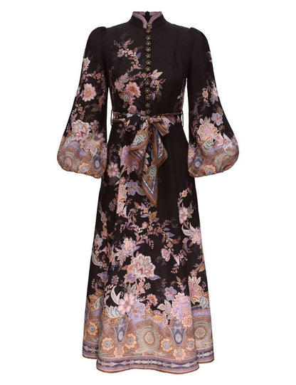 ZIMMERMANN floral-print button-up Midi Dress