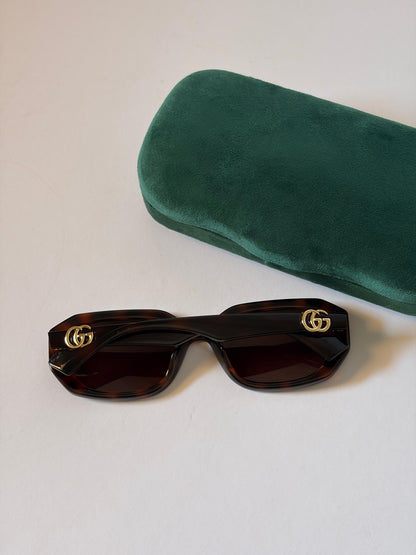 Gucci Tortoise Square Frame