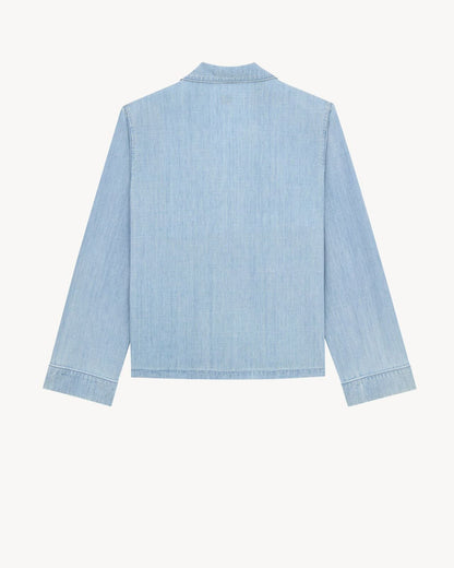 Saint Laurent Cassandre Denim Shirt