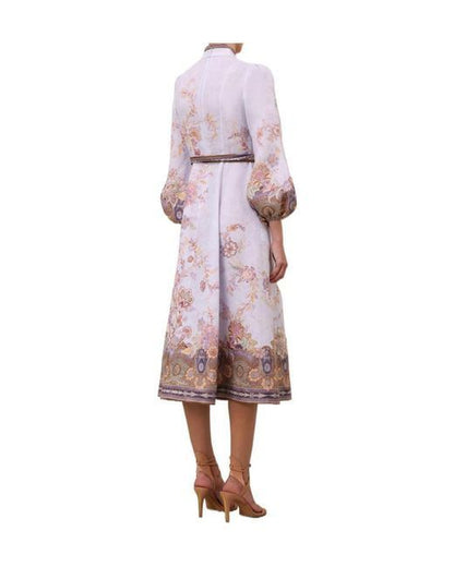 Zimmermann Luna Button Midi Dress