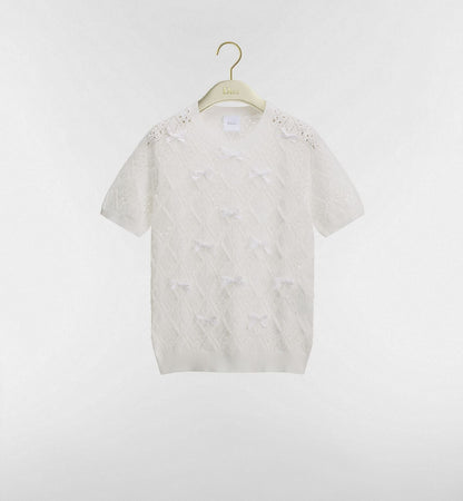 Dior Dioriviera Embroidered Short-Sleeved Sweater