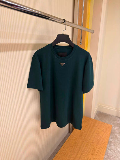 Prada Enamel triangle-logo Cotton T-shirt