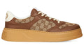 GUCCI GG Canvas Leather-Trimmed Sneakers Monogram Sneakers UAE
